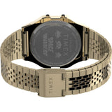 Timex Space Invaders Digital Gold Stainless Steel Strap Men Watch TW2V30100