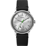 TIMEX TW2V32600 BLACK LEATHER UNISEX'S WATCH