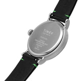 TIMEX STANDARD TW2V32700 BLACK LEATHER MEN WATCH