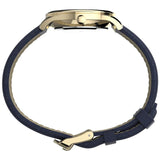 Timex Easy Reader White Dial Blue Leather Strap Women Watch TW2V36200