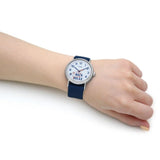 Timex Weekender White Dial With Blue Fabric Strap Unisex Watch TW2V41900