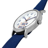 Timex Weekender White Dial With Blue Fabric Strap Unisex Watch TW2V41900