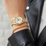 Timex Legacy X Peanuts Gold Dial And Stainless Steel Strap Women Watch TW2V47300