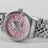 Timex Heritage Pink Dial Silver Dial Stainless Steel Strap Women Watch TW2V47400