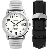TIMEX INDIGLO TWG025400 STAINLESS STEEL/LEATHER STRAP UNISEX'S WATCH