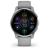 GARMIN VENU 2 PLUS GM-010-02496-50 SMARTWATCH - POWDER GRAY W/ PASSIVATED BEZEL