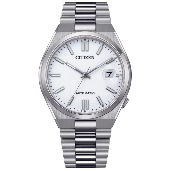 Citizen Automatic White Dial Stainless Steel Men's Watch NJ0150-81A