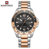 NAVIFORCE NF9192 S/RG/B TWO-TONE STAINLESS STEEL MEN'S WATCH