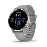 GARMIN VENU 2 PLUS GM-010-02496-50 SMARTWATCH - POWDER GRAY W/ PASSIVATED BEZEL
