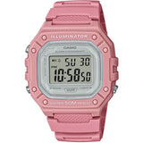 Casio General Digital With Pink Resin Strap Women Watch W-218HC-4AVDF-P