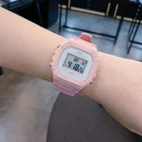 Casio General Digital With Pink Resin Strap Women Watch W-218HC-4AVDF-P