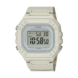 Casio General Digital White Resin Strap Unisex Watch W-218HC-8AVDF-P