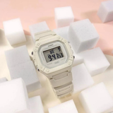 Casio General Digital White Resin Strap Unisex Watch W-218HC-8AVDF-P