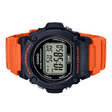 Casio Digital Illuminator Orange Resin Strap Men Watch W-219H-4AVDF-P