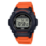 Casio Digital Illuminator Orange Resin Strap Men Watch W-219H-4AVDF-P