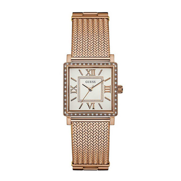 GUESS ROSE GOLD STAINLESS STEEL W0826L3 MESH STRAP WOMEN'S WATCH - H2 Hub Watches