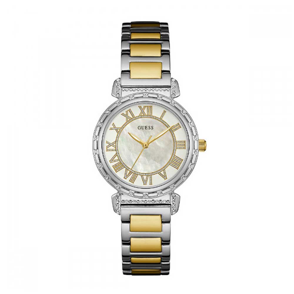 GUESS SOUTH HAMPTON TWO TONE STAINLESS STEEL W0831L3 WOMEN'S WATCH - H2 Hub Watches