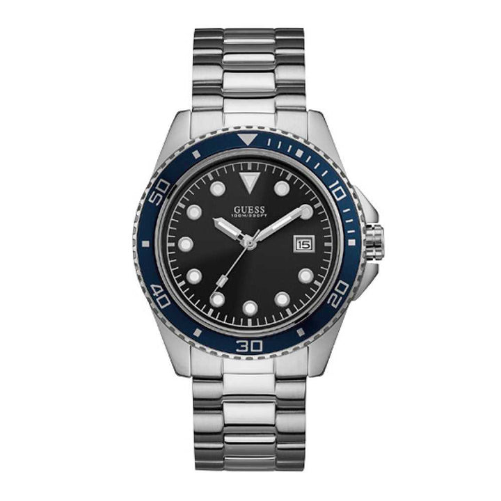 GUESS CREW SILVER STAINLESS STEEL W1002G1 MEN'S WATCH - H2 Hub Watches