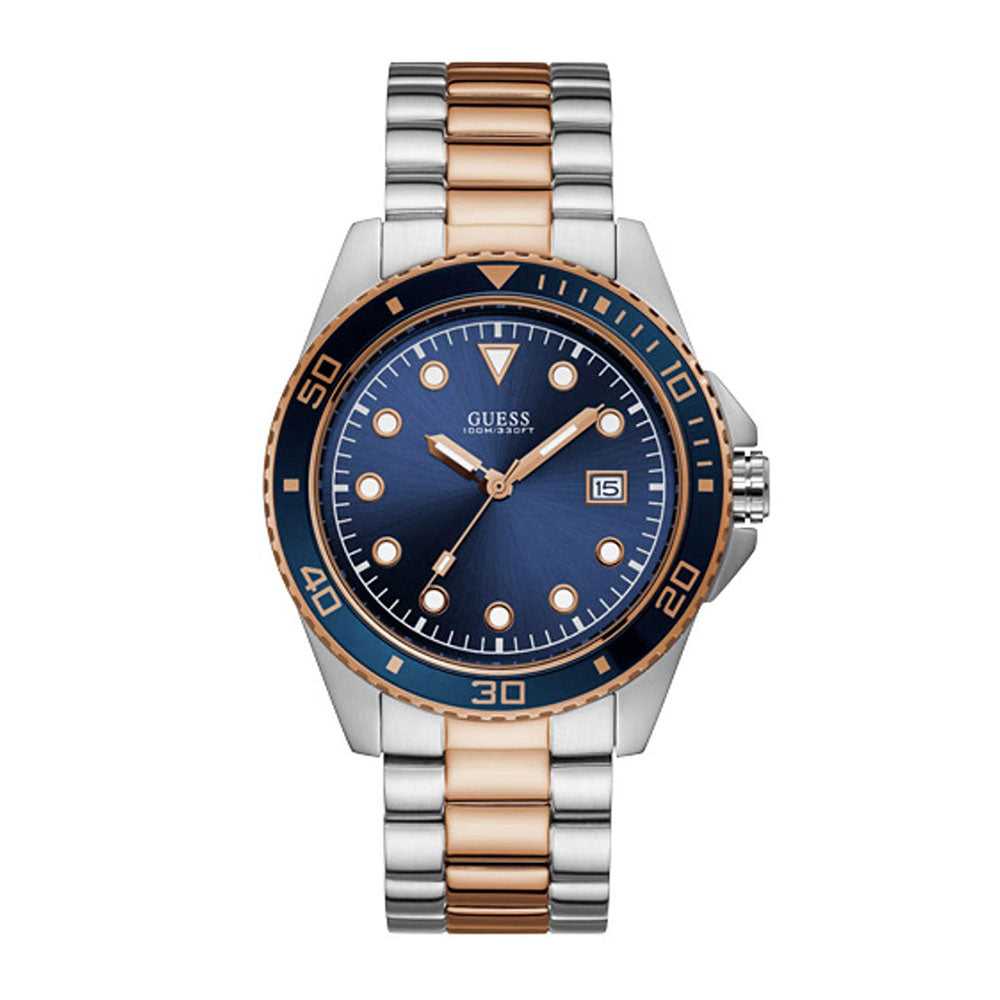 GUESS TWO TONE STAINLESS STEEL W1002G5 MEN'S WATCH - H2 Hub Watches