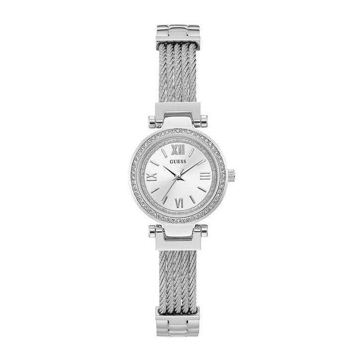 GUESS MINI SOHO SILVER STAINLESS STEEL W1009L1 WOMEN'S WATCH - H2 Hub Watches