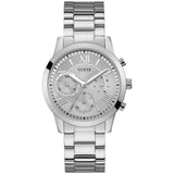 GUESS SOLAR SILVER DIAL STAINLESS STEEL W1070L1 MEN'S WATCH