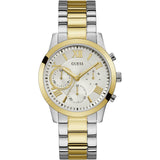 Guess Two Tone Chronograph And Stainless Steel Men Watch W1070L8