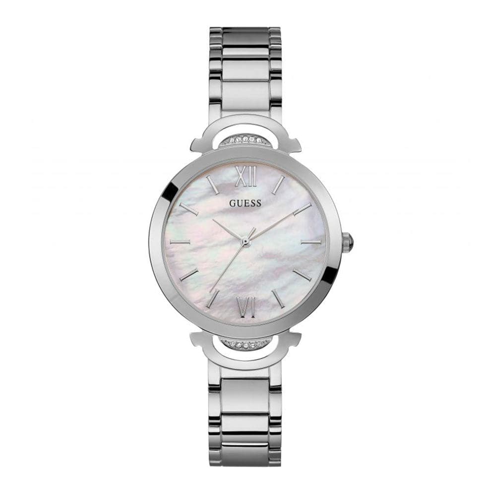 GUESS OPAL SILVER STAINLESS STEEL W1090L1 WOMEN'S WATCH - H2 Hub Watches