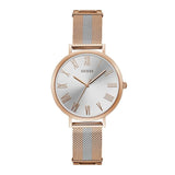 GUESS LENOX ROSE GOLD STAINLESS STEEL W1155L4 MESH STRAP WOMEN'S WATCH