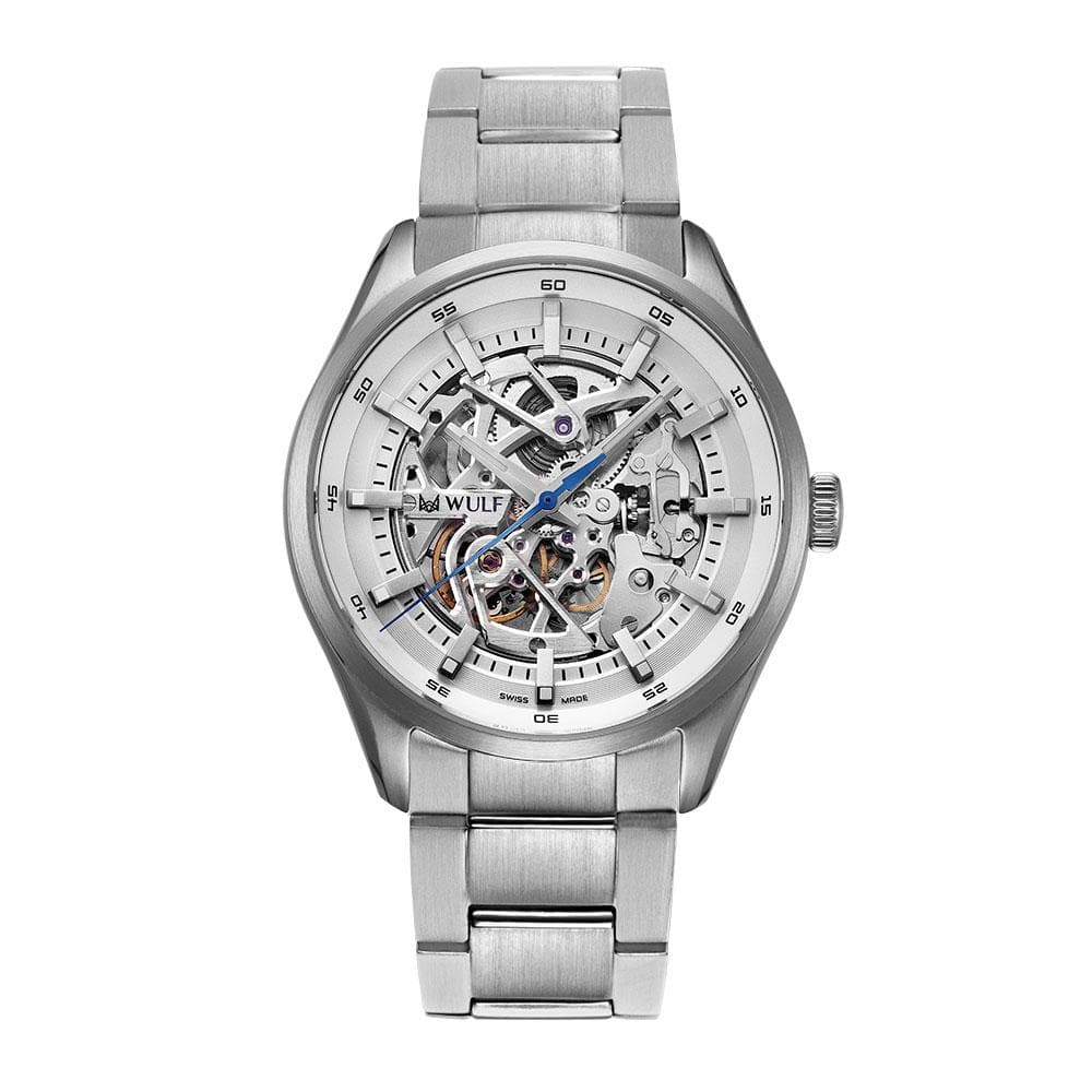 WULF EXO-X WF02.01M SWISS MECHANICAL BRACELET MEN'S WATCH - H2 Hub Watches