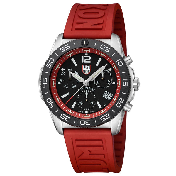 Luminox Pacific Diver LM3155 Red Rubber Strap Men Watch