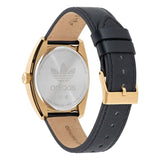 Adidas Edition One Black Leather Strap Unisex Watch AOFH22512