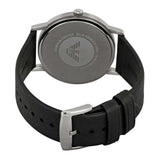 EMPORIO ARMANI AR11013 BLACK LEATHER STRAP MEN’S WATCH - H2 Hub Watches