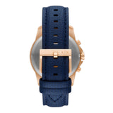 ARMANI EXCHANGE CHRONOGRAPH BLUE LEATHER MEN'S WATCH AX1723