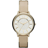 ARMANI EXCHANGE ANALOG QUARTZ GOLD STAINLESS STEEL AX5301 LEATHER STRAP WOMEN'S WATCH - H2 Hub Watches