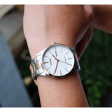 CITIZEN NH8356-87A WHITE DIAL TWO TONE STAINLESS STEEL BRACELET STRAP MEN'S WATCH