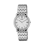 CITIZEN ECO-DRIVE AR0015-68A WHITE DIAL STAINLESS STEEL BRACELET STRAP MEN'S WATCH