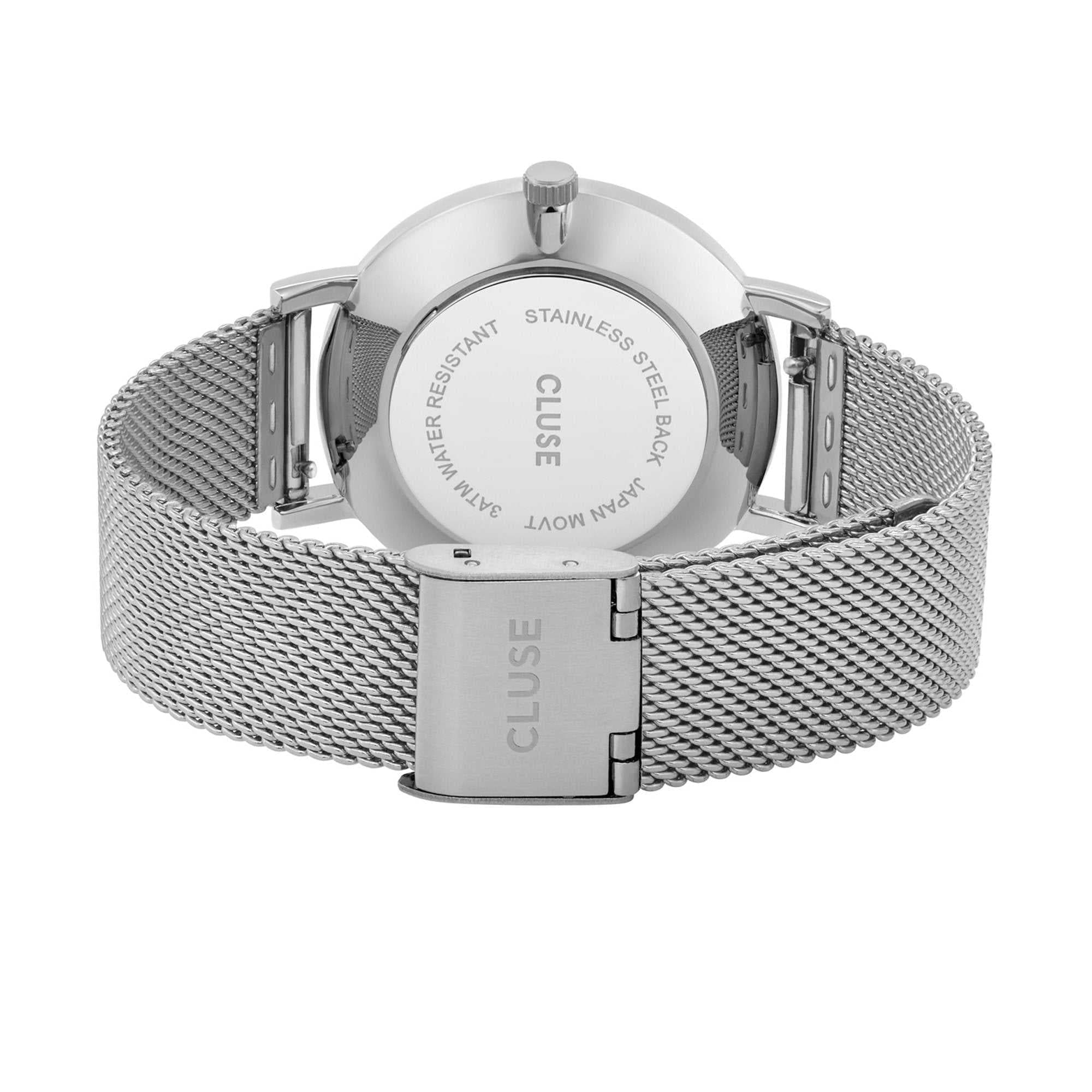 CLUSE LA BOHEME QUARTZ SILVER STAINLESS STEEL CL18301 MESH STRAP LADIES WATCH - H2 Hub Watches