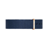DANIEL WELLINGTON CLASSIC 36 BAYSWATER ROSE GOLD STAINLESS STEEL DW00100281 BLUE NATO STRAP UNISEX WATCH