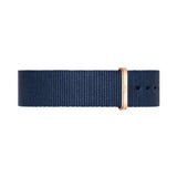 DANIEL WELLINGTON CLASSIC 40 BAYSWATER ROSE GOLD STAINLESS STEEL DW00100277 BLUE NATO STRAP UNISEX WATCH