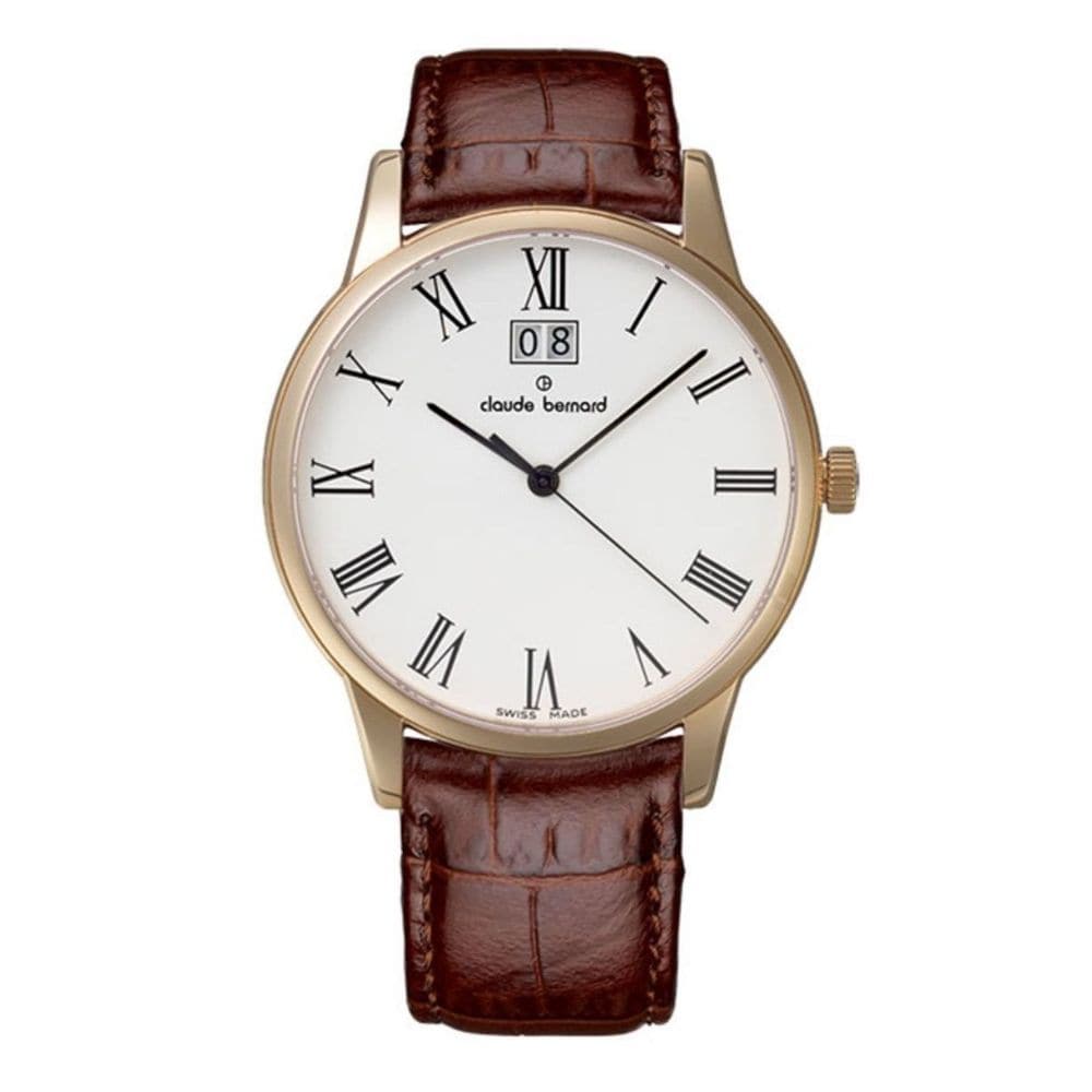 CLAUDE BERNARD SWISS MADE CB63003-37R-BR MEN'S WATCH - H2 Hub Watches