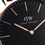DANIEL WELLINGTON CLASSIC 36 BAYSWATER ROSE GOLD STAINLESS STEEL DW00100281 BLUE NATO STRAP UNISEX WATCH