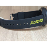 FERRARI SCUDERIA QUARTZ 0830286 PIT CREW BLACK AND YELLOW SILICON MEN'S WATCH