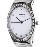 BERING 32435-754 CERAMIC WHITE DIAL SWAROVSKI CRYSTAL QUARTZ WOMEN'S WATCH