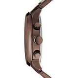 FOSSIL FS4357 CHRONOGRAPH BROWN DIAL IP STAINLESS STEEL BRACELET MEN'S WATCH