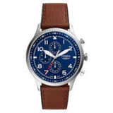 FOSSIL FS5832 RETRO PILOT CHRONOGRAPH BROWN LEATHER MEN'S WATCH