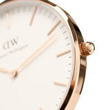 DANIEL WELLINGTON CLASSIC CORNWALL ROSE GOLD STAINLESS STEEL DW00100259 BLACK NATO STRAP UNISEX'S WATCH