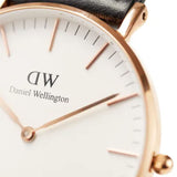 DANIEL WELLINGTON CLASSIC CORNWALL ROSE GOLD STAINLESS STEEL DW00100259 BLACK NATO STRAP UNISEX'S WATCH