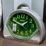 SEIKO QHK057SN QUIET SWEEP CONSTANT LIGHT LUMIBRITE BESIDE BED ALARM CLOCK