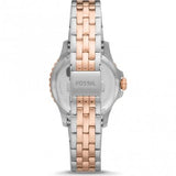 FOSSIL ES4996 CRYSTAL BLUE DIAL TWO-TONE STAINLESS STEEL BRACELET WOMEN'S WATCH