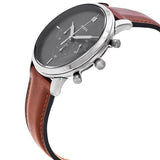 FOSSIL FS5582P NEUTRA CHRONOGRAPH GREY DIAL BRWON LEATHER MEN'S WATCH